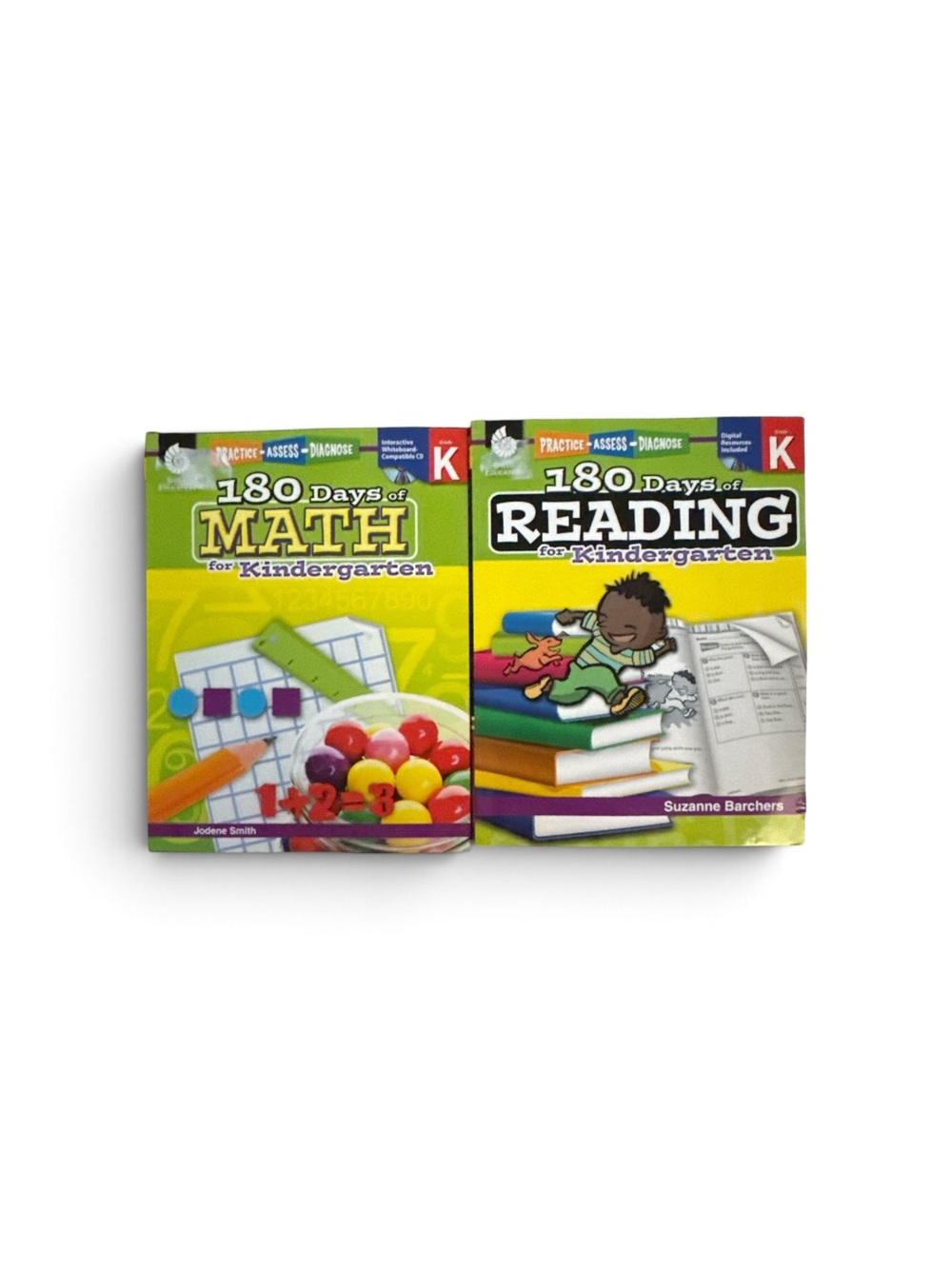 180 Days of Reading & Math for Kindergarten Bundle of 2 School Workbooks NEW